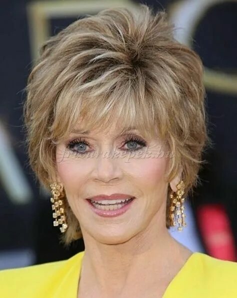 Прическа на короткие волосы 60 rövid frizurák 50 feletti nőknek - Jane Fonda rövid frizura Short hair styles, S