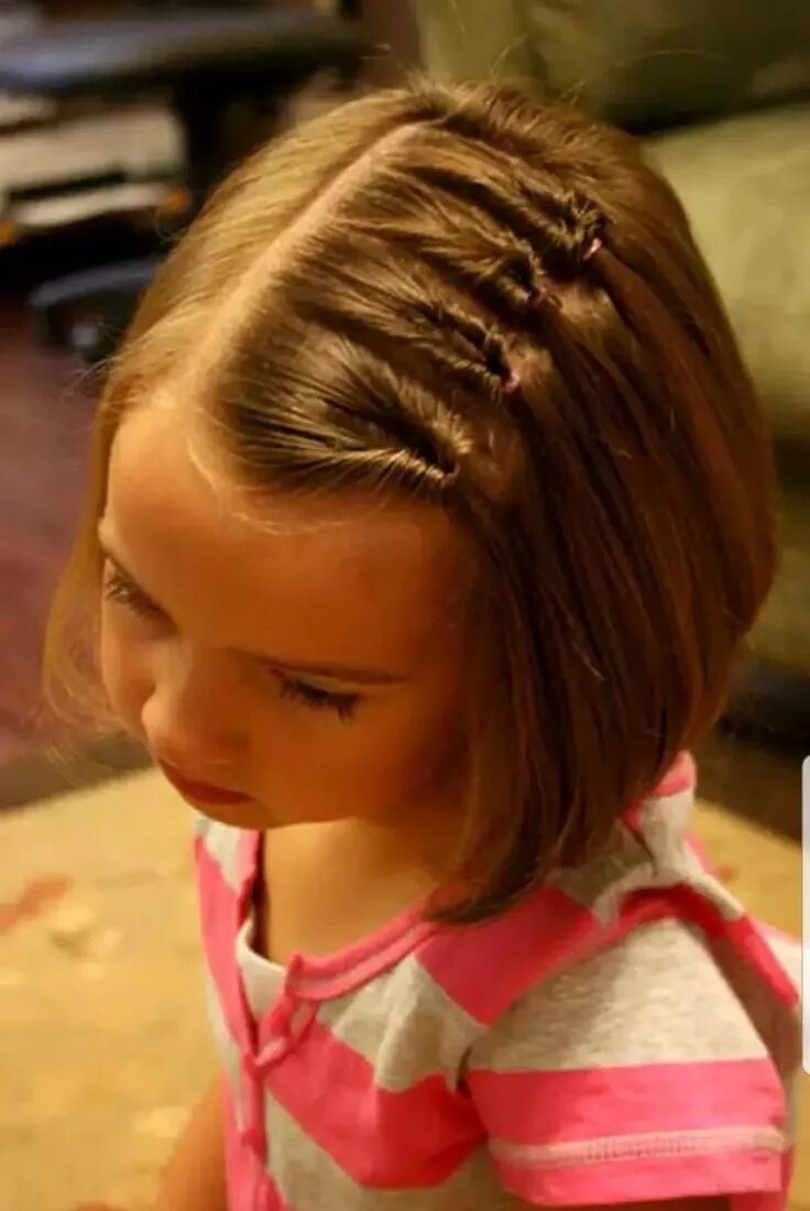 Прическа на короткие волосы быстро девочке Pin by катерина обыдена on прически Kids hairstyles, Hair sytles, Easy hairstyle