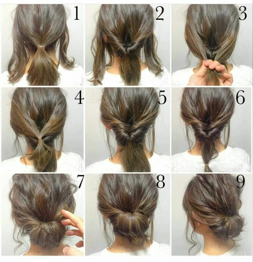 Прическа на короткие волосы для начинающих 33 Most Popular Step By Step Hairstyle Tutorials - The Cuddl Long hair styles, E