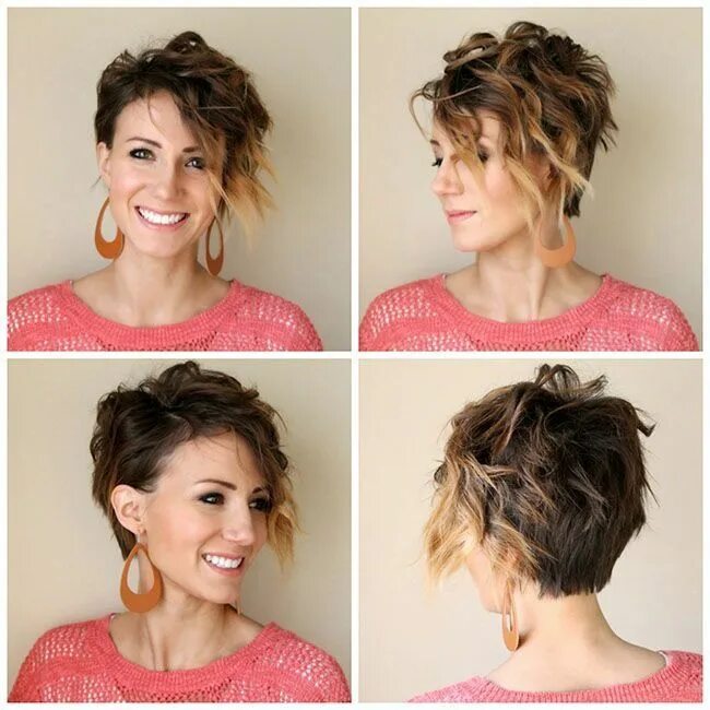 Прическа на короткие волосы накрутить Pin by Vania Benvenuto - Consultoria on // cabelos Short hair styles, Curly hair