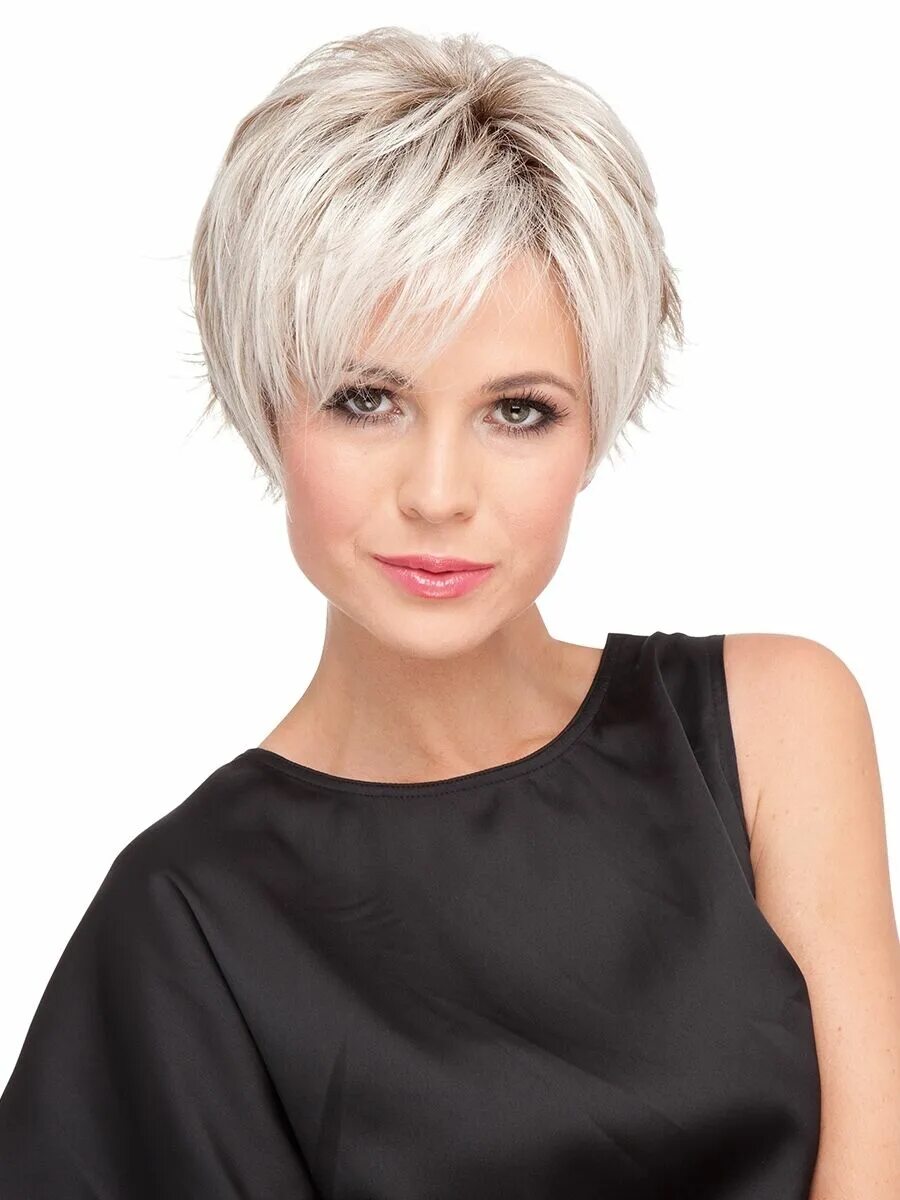 Прическа на короткие волосы перышками Ellen Wille Hair Power Flip Mono Wig Nougat Rooted 12.20.8 SK7 BB 02 eBay