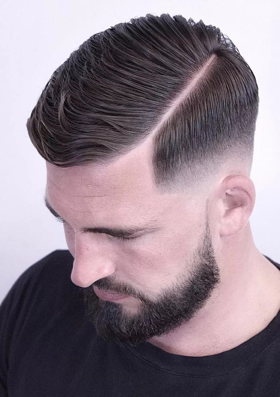 Прическа на короткие волосы с пробором 60 Skin Fade Haircut Ideas (Trendsetter for 2023) Hard part haircut, Mens haircu