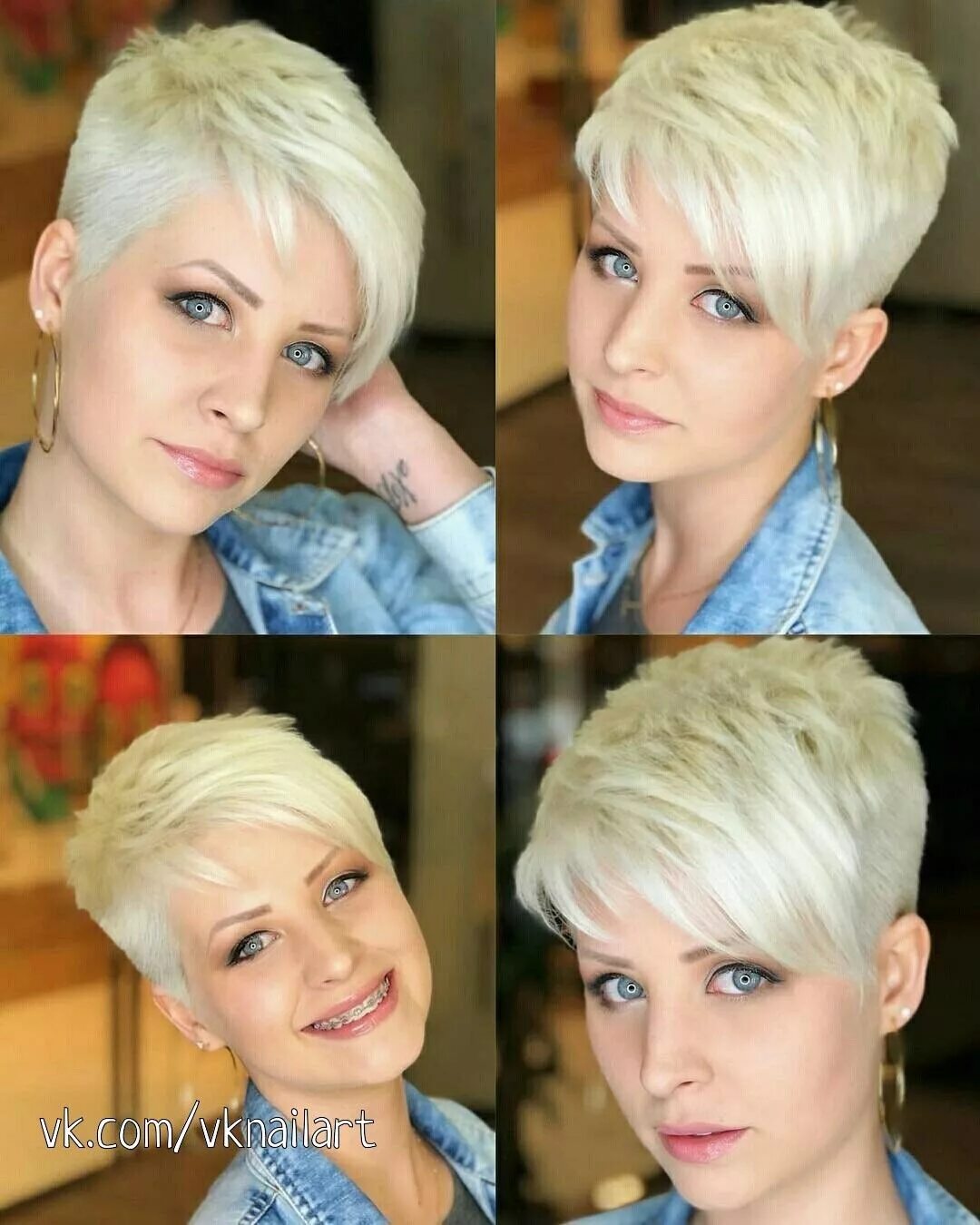 Прическа на короткие волосы симметрия Pin on стрижка Very short hair, Short hair styles, Super short hair