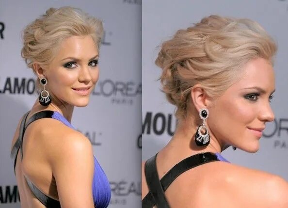 Прическа на короткие волосы убранные Formal Short Hairstyles for Christmas! Formal hairstyles for short hair, Short h