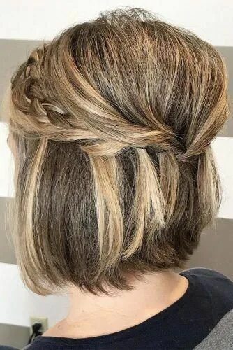 Прическа на короткие волосы женская повседневная Wedding Updos For Short Hair 2024 Guide: 50+ Best Looks Short hair lengths, Shor