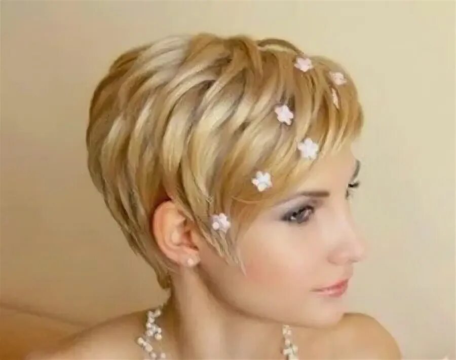 Прическа на короткие волосы жж Brides with short hair? Yes, it is true! Short wedding hair, Short hair bride, S