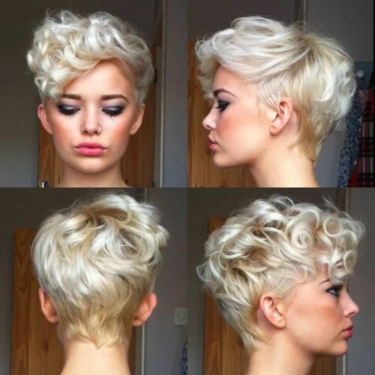 Прическа на короткие жидкие Pixie Cropped: Photo Curly pixie hairstyles, Short hair cuts, Curly hair styles