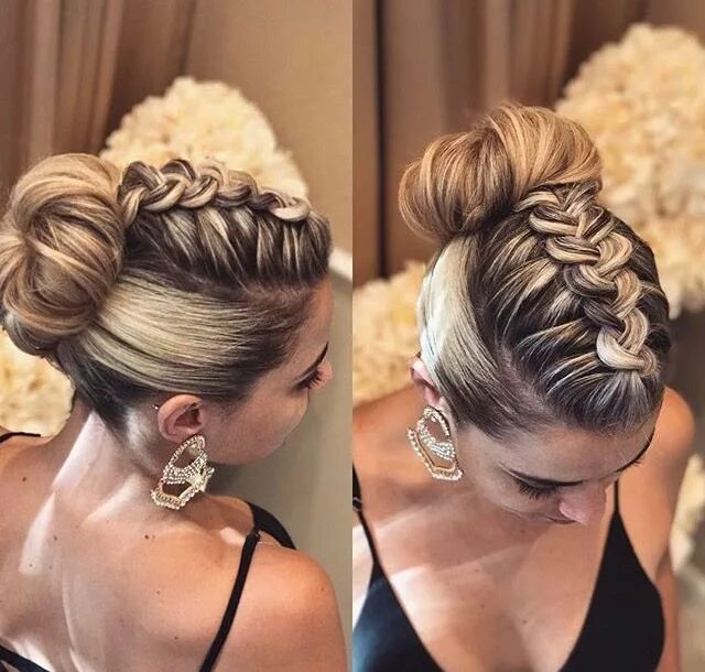 Прическа на корпоратив на средние Pin on Hair Braided hairstyles updo, Brown ombre hair color, Hair updos