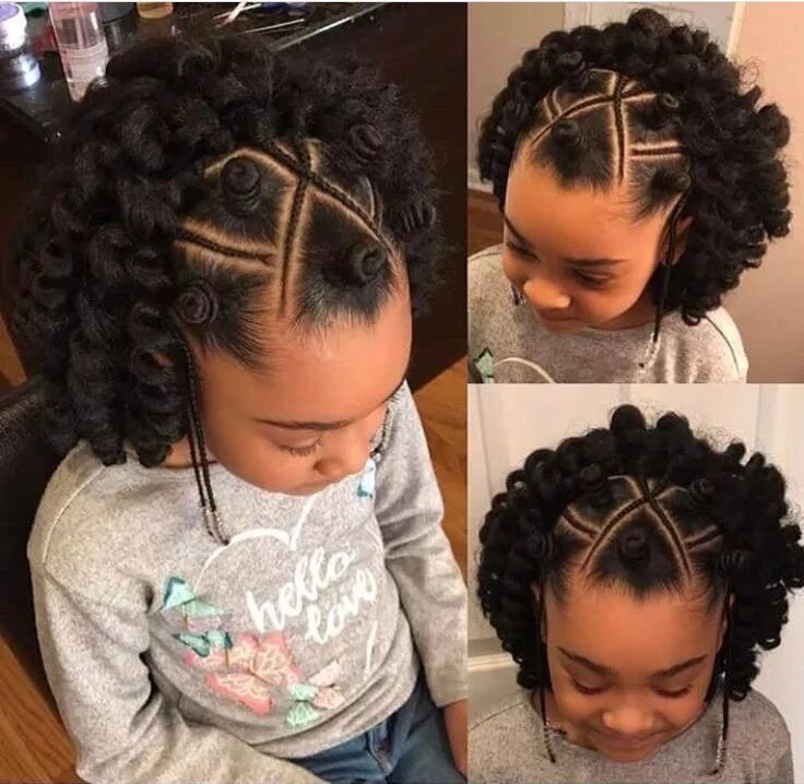 Прическа на кудрявые волосы длинные девочке Pin by Queen Pin on Hair Slayed Kids hairstyles, Natural hair styles, Lil girl h