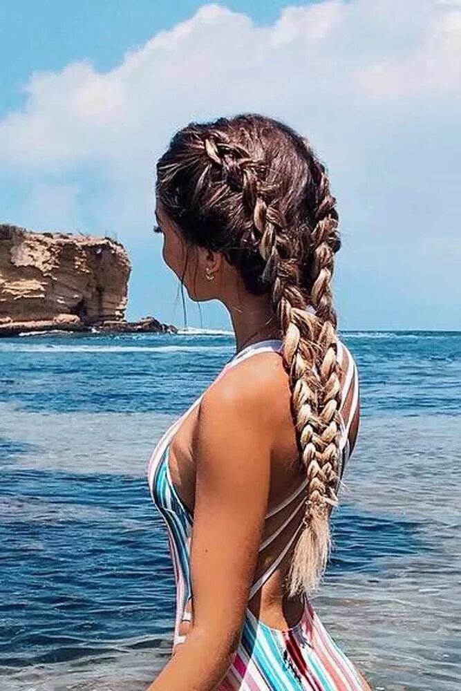 Прическа на море на средние 48 Easy Braided Hairstyles: Glorious Long Hair Ideas Trecce capelli, Trecce cape