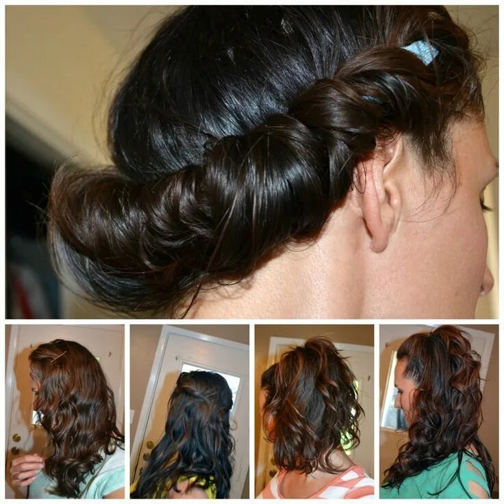 Прическа на ночь для красивой укладки No Heat Headband Curls - TheNoPooMethod.com - #curls #Headband #heat #TheNoPooMe