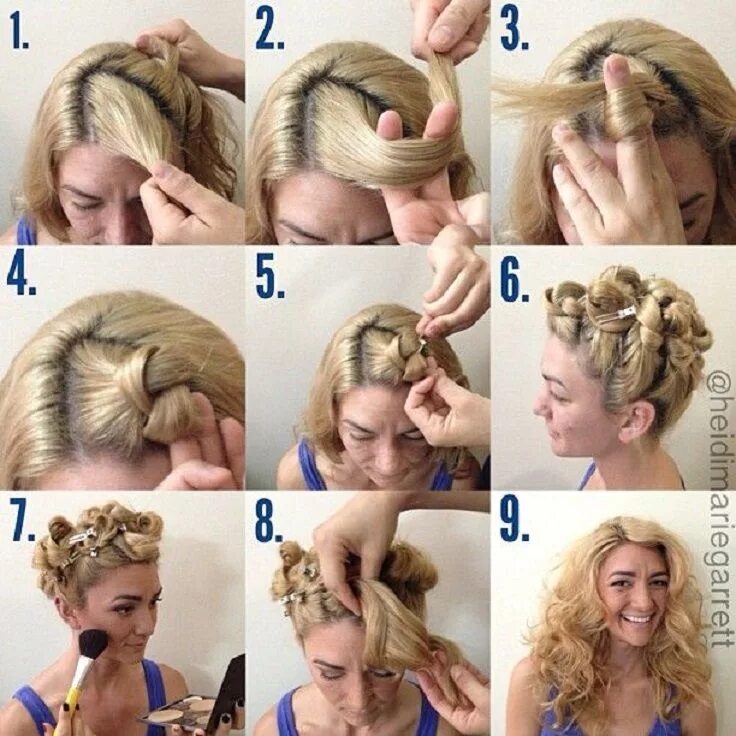 Прическа на ночь для красивой укладки Top 10 DIY No Heat Curls TUTORIALS Hair without heat, Curly hair tips, Curls for