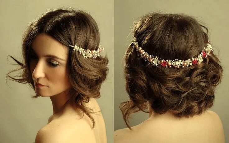 Прическа на новый год средние волосы The Gate To An Amazing Look Rush Brush Short wedding hair, Headbands for short h