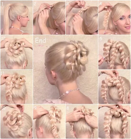 Прическа на праздник пошагово фото Top 3 Popular Up-do Tutorials by Clip in Cheap Hair Extensions messy updo Braide