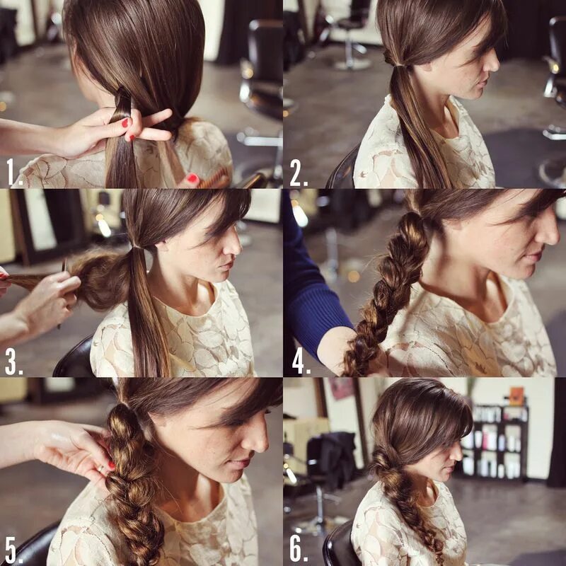 Прическа на прогулку на средние волосы Messy Braid DIY Messy braids, Hair styles, Beautiful braids