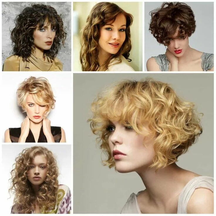 Прическа на пушистые волосы средней длины Short curly haircuts 2020 - Short and Cuts Hairstyles