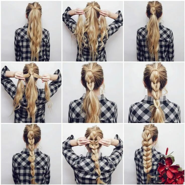 Прическа на резиночках на длинные At Kuyruğu Modelleri I Ponytail Hairstyles #braid #ponytail Укладка коротких вол