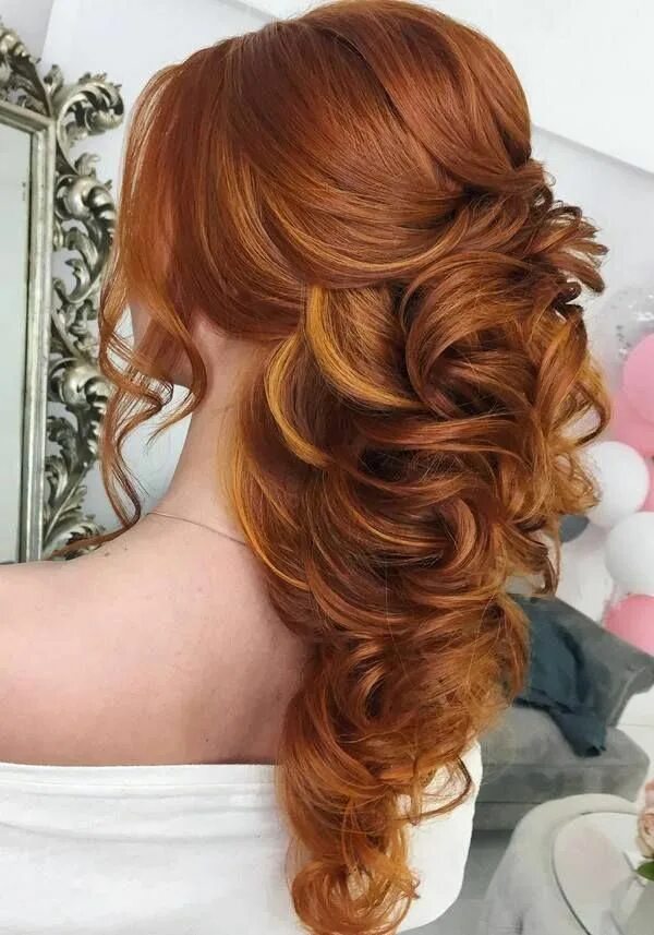 Прическа на рыжие волосы средней Prom Hairstyles For Long Hair 2016 Hair Trends For Long Hair Current Updos 20181