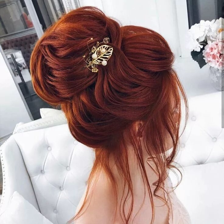 Прическа на рыжие волосы средней Pin on Penteados Long hair styles, Ginger hair, Wedding hair and makeup