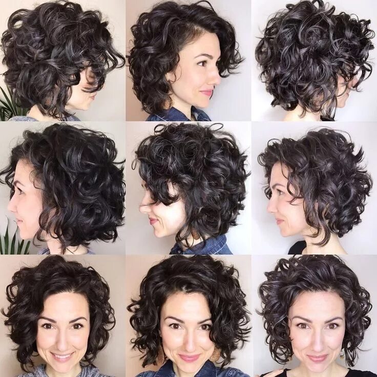 Прическа на средние кудрявые волосы для женщины Pin on haare locken Curly hair styles, Haircuts for curly hair, Curly bob hairst