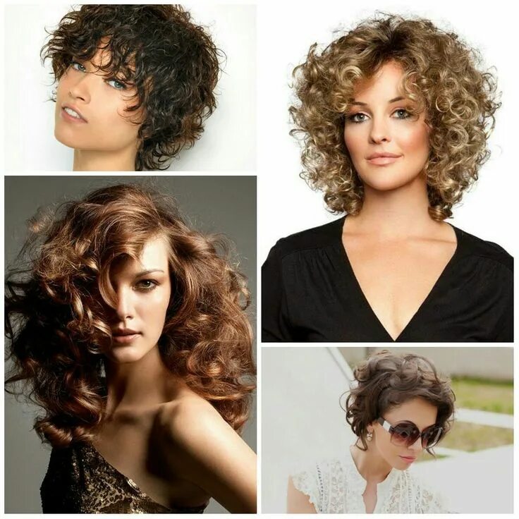 Прическа на средние кудрявые волосы для женщины Pin on Spring Hairstyles Medium curly hair styles, Curly hair styles, Hair style