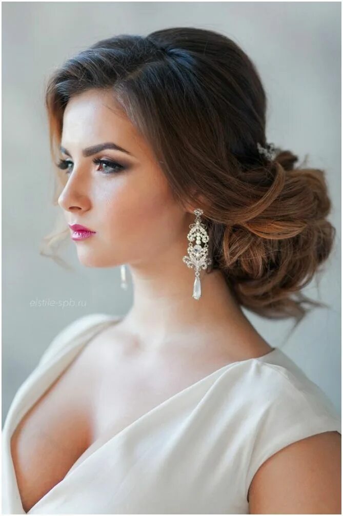 Прическа на средние под платье 22 Bride's Favorite Wedding Hair Styles For Long Hair Wedding hairstyles, Weddin