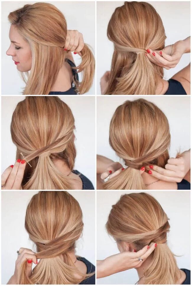 Прическа на средние тонкие волосы быстро 12 cute hairstyle ideas for medium-length hair Hair lengths, Hair tutorial, Medi