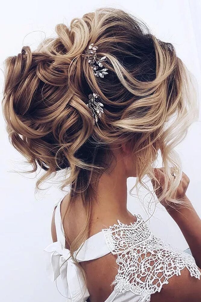 Прическа на средние волосы 11 класс 30 OH SO PERFECT CURLY WEDDING HAIRSTYLES - My Stylish Zoo #Weddinghairstyles Cu