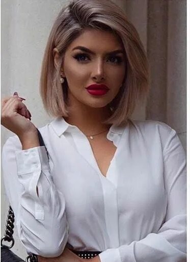 Прическа на средние волосы 2023 модные Pin on Hair color Thick hair styles, Shirt hair, Medium hair styles