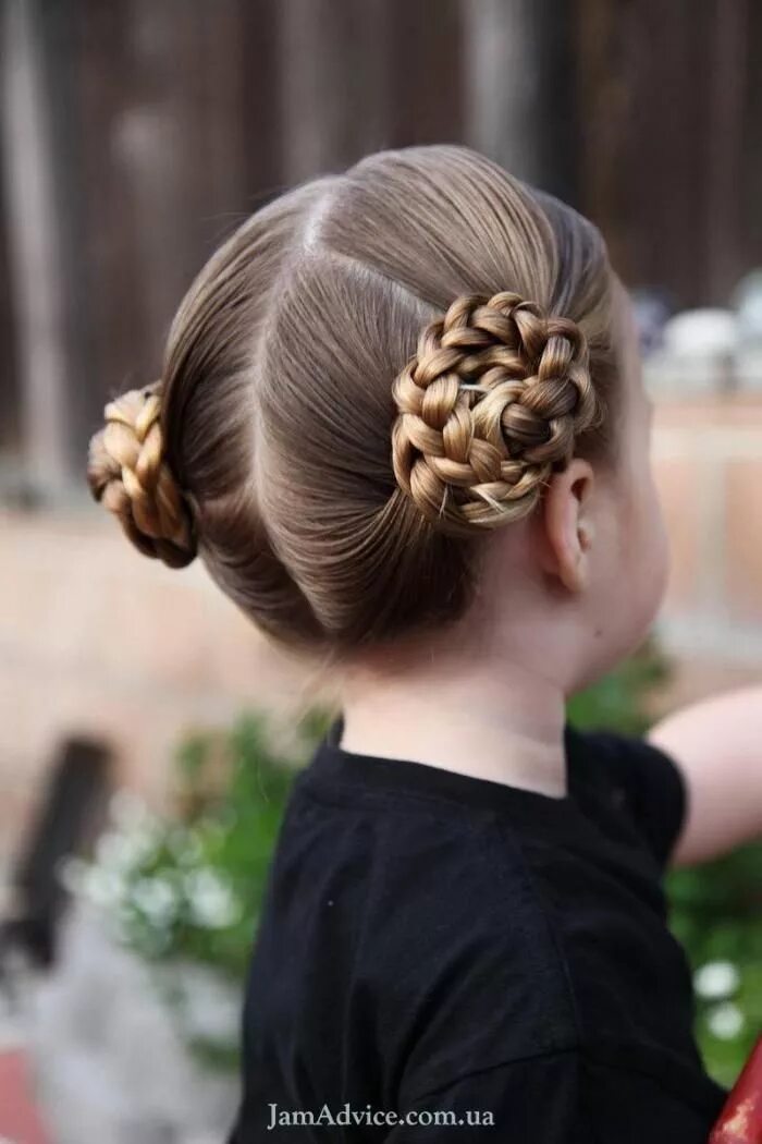 Прическа на средние волосы 7 лет 63 детские прически на выпускной в детский сад Kids hairstyles, Flower girl hair