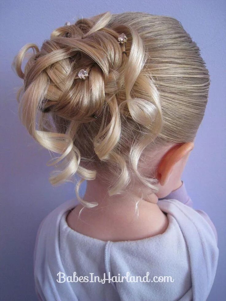 Прическа на средние волосы 9 лет Pin by Jennifer Brzoski-Wall on father daughter dance in 2020 Girls updo hairsty