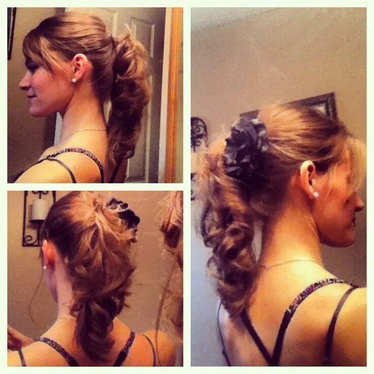 Прическа на средние волосы бананом Banana clip up-do. Now tell me - what is so 80's about this? It's so cute! World