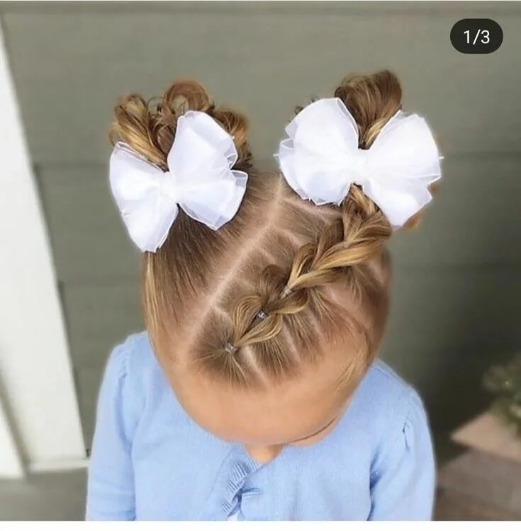 Прическа на средние волосы девочке 5 Pin by Juravlik on прическа Baby girl hairstyles, Baby hairstyles, Girl hair dos