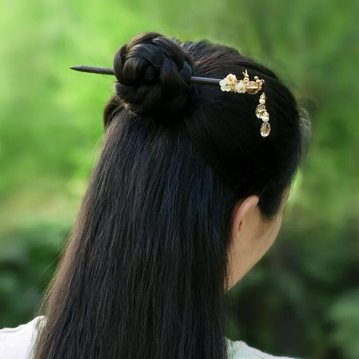 Прическа на средние волосы китайская This item is unavailable Etsy Long hair styles, Chopstick hair, Traditional hair