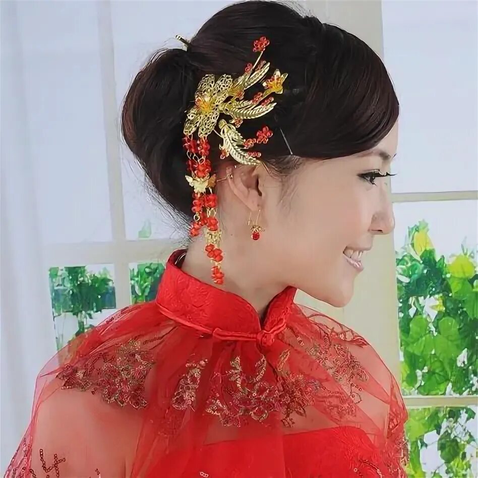 Прическа на средние волосы китайская 22 Best JF+RV - Wedding - Chinese Headdress ideas chinese wedding, chinese hairs