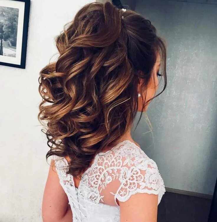 Прическа на средние волосы кудри собранные 50 Wedding Hair Styles You'll Love;long hair;short hair;curly hair;natural hair;