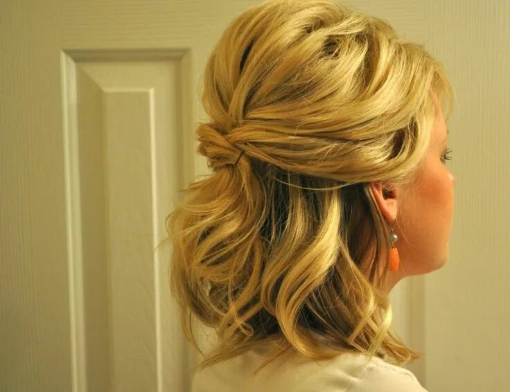 Прическа на средние волосы на ночь Astonishing Half Up Half Down Wedding Hairstyles For Short Length Hair Short Hai