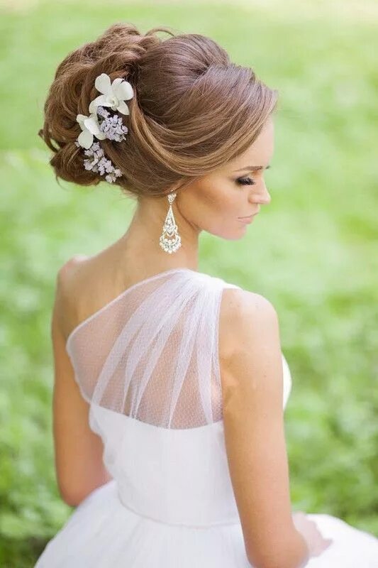 Прическа на средние волосы на свадьбу невесте 59 Beautiful Wedding Hairstyles Bridal Peinados, Cortes de pelo bonitos, Peinado