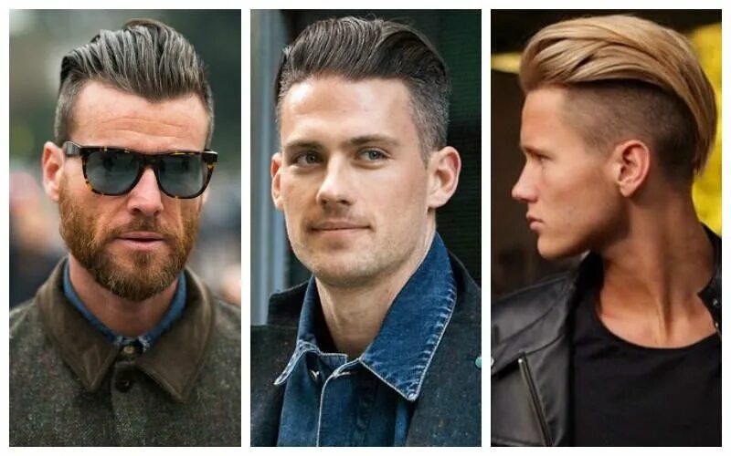 Прическа на средние волосы зачес назад Pin on Men's Hair & Fashion