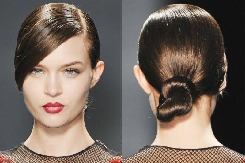 Прическа на средние волосы зализанная DIY: The Easiest Hairstyle Straight From the Runway Pretty braided hairstyles, H