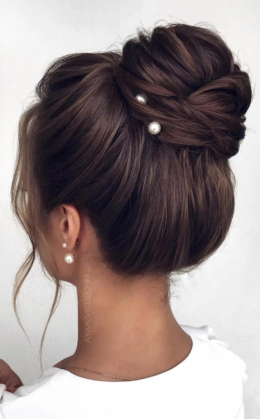 Прическа на средний волос гульку This Season Wedding Hair Guide: 50+ Styles Easy to Master 2020 - Page 49 of 54 -