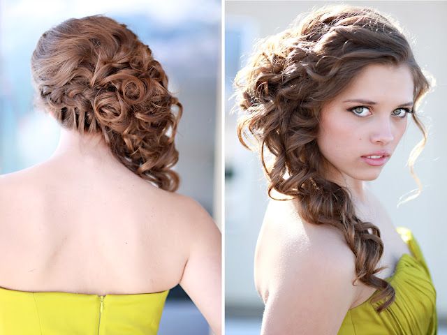 Прическа на сторону фото Bridal Hairstyling Workshop Hair styles, Curly wedding hair, Gorgeous hair