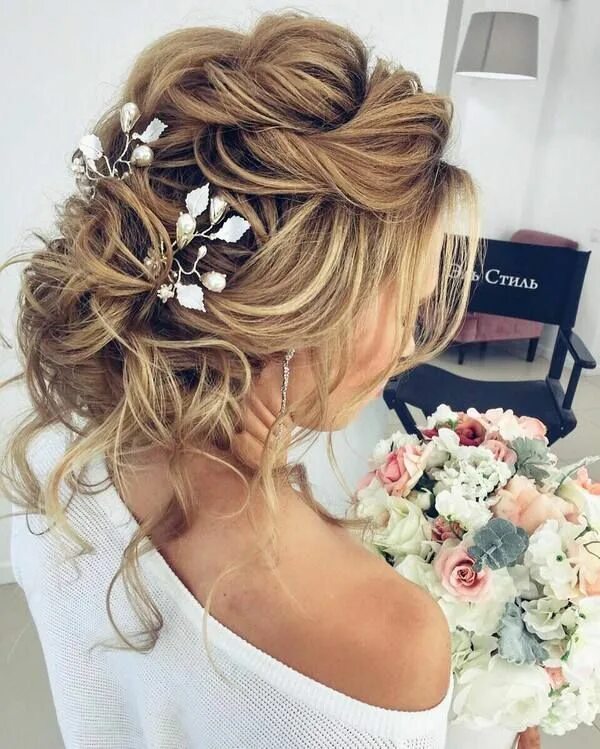 Прическа на свадьбу 2024 подруге Elstile Long Wedding Hairstyles and Updos Hair styles, Wedding hairstyles for lo