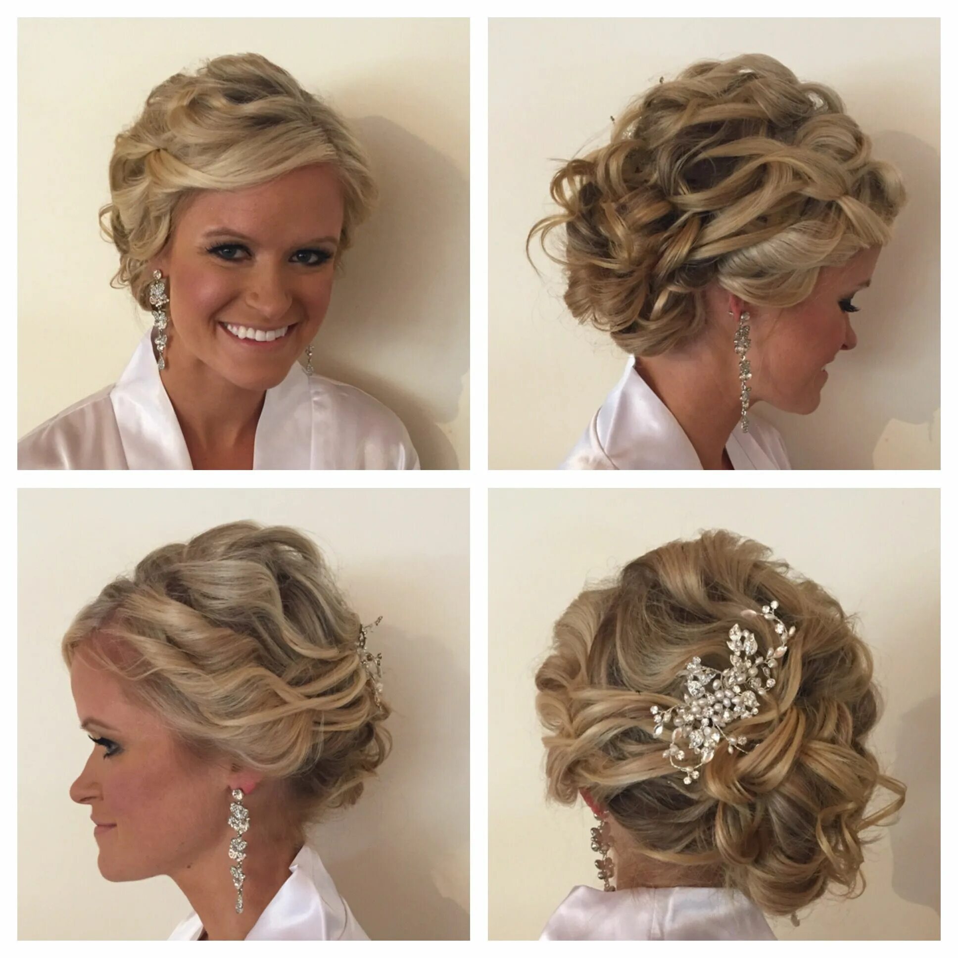 Прическа на свадьбу 45 лет fROM tHE nECK uP Mother of the bride hair, Mother of the groom hairstyles, Mom h