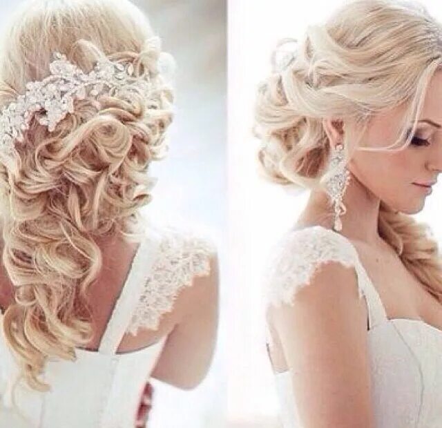 Прическа на свадьбу длинные волосы фото New! Stunning Wedding Hairstyle Inspiration from Elstile - MODwedding Wedding ha