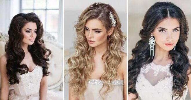 Прическа на свадьбу длинные волосы распущенные Wedding Hairstyles for Long Hair - K4 Fashion