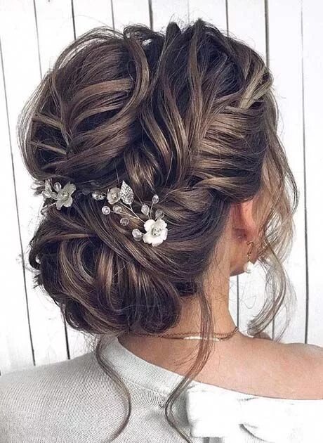 Прическа на свадьбу гостье 2024 Wedding Hairstyles Trends 2019 Wedding bun hairstyles, Bride hairstyles, Wedding