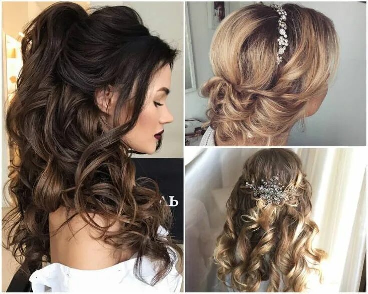 Прическа на свадьбу гостье на длинные Wedding hairstyles for long, medium and short hair (180 pics Wedding hairstyles 