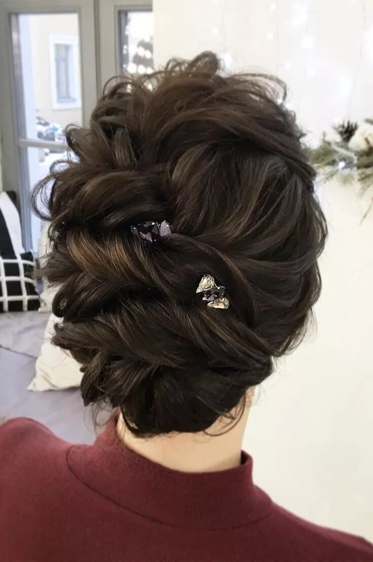 Прическа на свадьбу гостье на средние волосы The Most Romantic Bridal Updos Wedding Hairstyles Updos for medium length hair, 