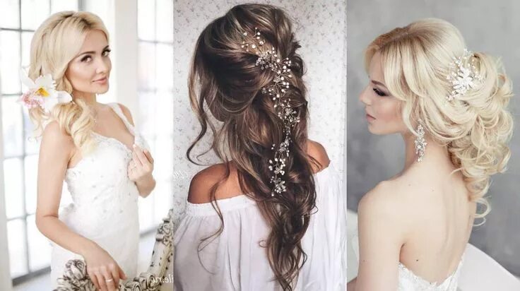 Прическа на свадьбу на длинные гостю wedding hairstyles for long hair Длинные волосы свадьба, Укладка длинных волос, 